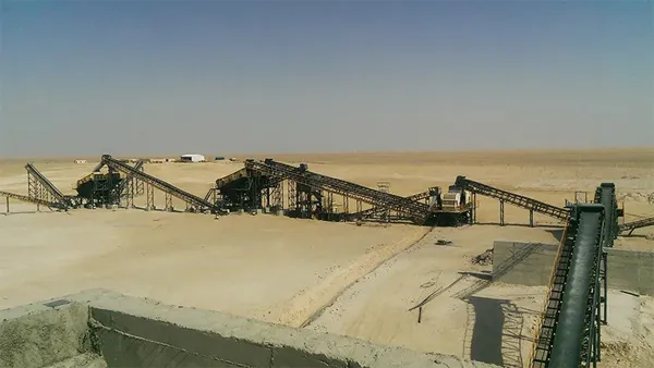 Proyek Pasir & Agregat Kerikil di Arab Saudi (produksi tahunan 5 juta ton)
